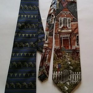 2pcs illustrated ties Doctor and Antique Shop